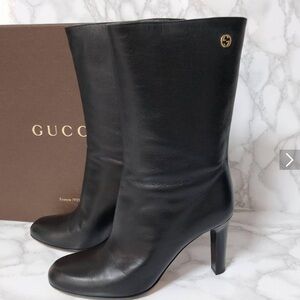 Gucci leather boots size 37